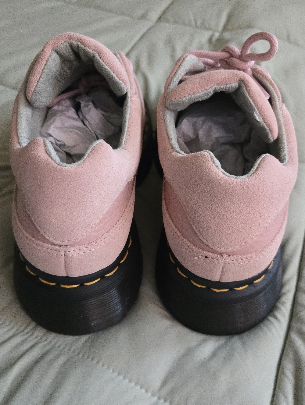 Dr. Martens Airwair Women Size 8 Platform Buzz 51 Powder Pink Suede 042026 - Picture 8 of 9